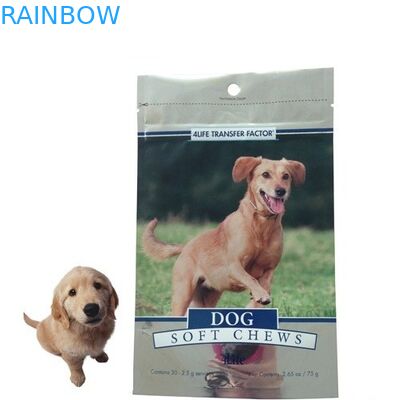 Bolsos del alimento para animales bolsa del papel de aluminio/del escudete de empaquetado del lado para la comida de empaquetado del gato/de perro/el alimento para animales