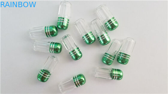 Botella plástica vacía para la píldora y cápsulas/botella masculina de la bala de las píldoras del aumento con el casquillo del metal