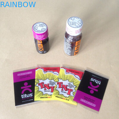 Etiquetas por encargo de la manga del encogimiento del pvc para las etiquetas engomadas de empaquetado de la botella