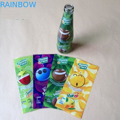 Etiquetas por encargo de la manga del encogimiento del pvc para las etiquetas engomadas de empaquetado de la botella