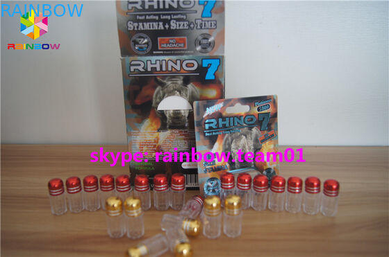 Botellas de píldora plásticas modificadas para requisitos particulares de la bala, botellas plásticas de la medicina con el casquillo del metal