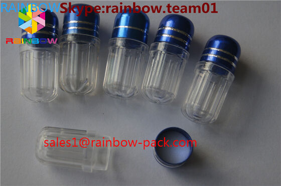 las pequeñas píldoras del sexo del envase de la cápsula de la forma de la píldora encapsulan la caja de la cápsula para la botella de píldora de empaquetado del aumento de la píldora del rinoceronte 7