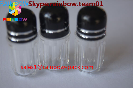 el dick plástico de los envases del capsul de las botellas de píldora en venta formó los envases azules de la cápsula de la botella hexagonales y forma octagonal