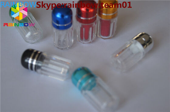 La botella de píldora vacía del sexo de las botellas de píldora del rinoceronte en venta con la cápsula del casquillo del anillo formó las botellas de píldora al por mayor del envase