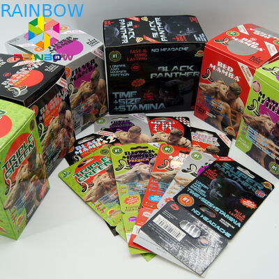 el pequeño sexo femenino hace tabletas las botellas con la botella de empaquetado de la cápsula de la píldora del sexo del casquillo del metal con el empaquetado impreso de la cápsula del sexo del casquillo