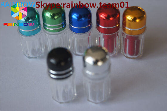 Botella de píldoras sexuales con tapa de anillo/ recipiente en forma de cápsula