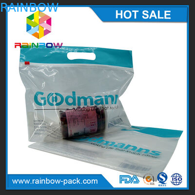El logotipo modificado para requisitos particulares imprimió el bolso de empaquetado del olor del bolso de la prueba de los bolsos de la fruta ziplock de encargo del resbalador con el agujero del hange