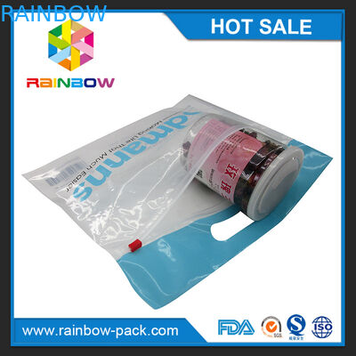 El logotipo modificado para requisitos particulares imprimió el bolso de empaquetado del olor del bolso de la prueba de los bolsos de la fruta ziplock de encargo del resbalador con el agujero del hange