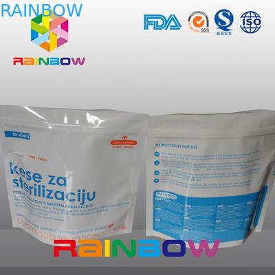 Bolsas plásticas del esterilizador reutilizable de la microonda que empaquetan los bolsos, levantándose la bolsa con la cremallera