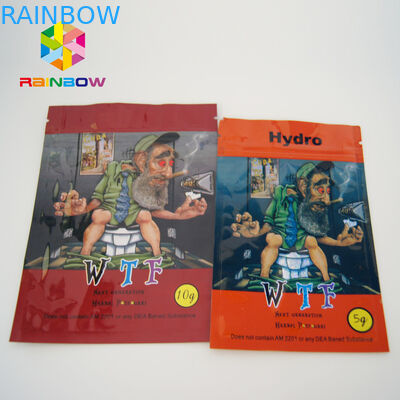 El pequeño sellado caliente de la hoja del polvo químico dulce de Canabis empaqueta con las muescas de la cremallera y del rasgón