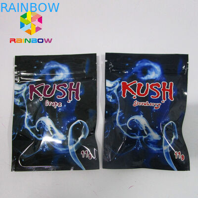 El incienso herbario de la especia que se puede volver a sellar que empaqueta, mylar ziplock empaqueta un claro lateral