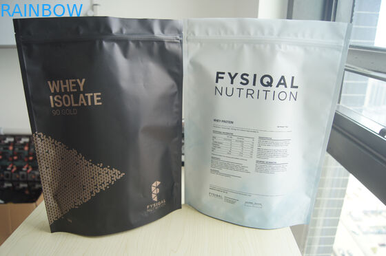 Levántese los bolsos de polvo de la proteína del papel de aluminio para 480g