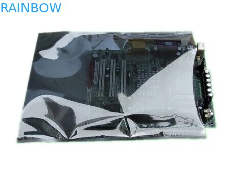 Nilón transparente/a medias transparente del bolso estático anti grande de la cerradura de plata de la cremallera