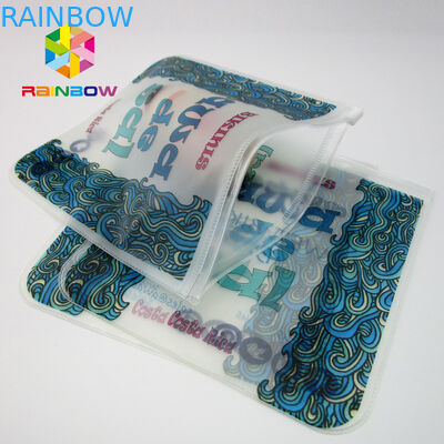 Bolso transparente del bikini del bolso del PVC, bolso plástico del traje de baño de EVA con la cremallera