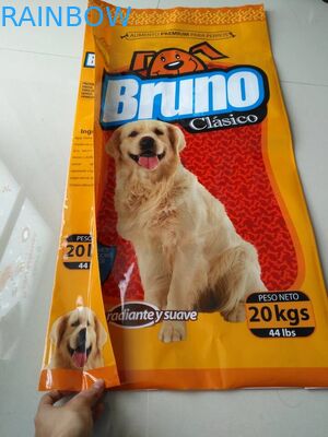 Escudete lateral de empaquetado del bolso del escudete de la bolsa del almacenamiento lateral de la comida para el pienso de animal doméstico