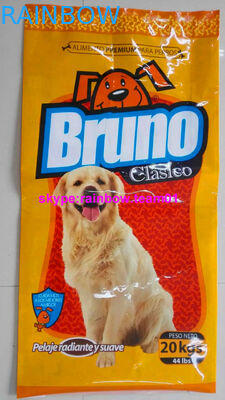 Certificación de encargo del SGS del bolso del escudete del lado del animal doméstico del sellado caliente de la bolsa del alimento para animales del gato