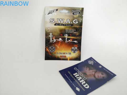 3 muescas de empaquetado del rasgón de los bolsos de la bolsa de la píldora lateral del sello para el polvo duro de la cápsula de la repetición