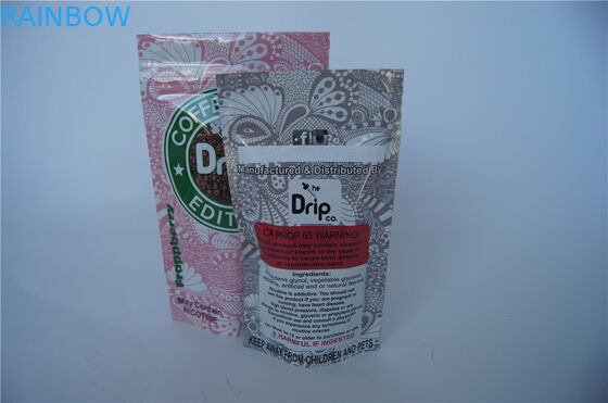 La impresión de encargo se levanta bolsos de empaquetado del paquete de Vape con la muesca de la cremallera/del rasgón