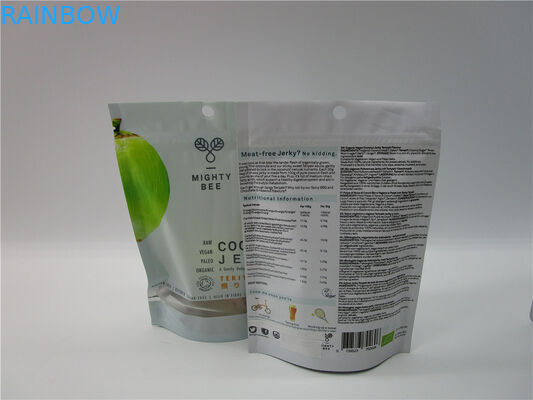 Coloque los bolsos para arriba modificados para requisitos particulares de Canabis con la ventana clara/la muesca gomosa del rasgón de la bolsita de la cremallera