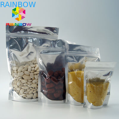 La bolsa del papel de aluminio del ANIMAL DOMÉSTICO/PE que empaqueta la hoja metálica clara se levanta el bolso Ziplock