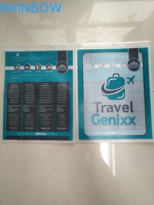 El embalaje Ziplock de la bolsa de la cremallera del resbalador del documento de viaje del PVC empaqueta/bolsa clara de los efectos de escritorio de la CAJA/PVC de la pluma del bolso/PVC de la regla del PVC