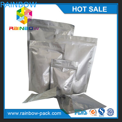 La aduana clasificó el papel de aluminio se levanta el bolso ziplock para el almacenamiento del bocado de la comida