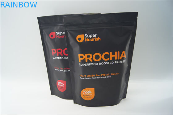 La categoría alimenticia se levanta la bolsa con la cremallera para el empaquetado del polvo de la sacudida