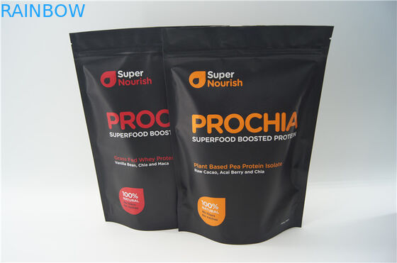 Matt imprimió el bolso de polvo de la proteína/el papel de aluminio de aluminio se levanta bolsas de la cremallera
