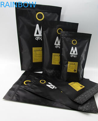 Baratos amistosos al por mayor se levantan los bolsos de café de impresión de encargo del papel de 250g/500g/1kg Kraft para la haba