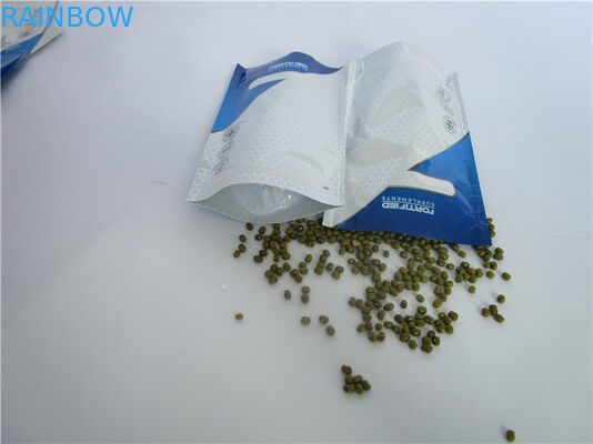 Bolso reutilizable del paquete de la comida de la cremallera de la nutrición del polvo de la proteína