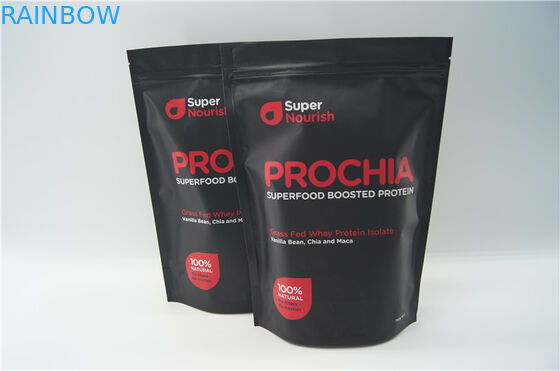 La nutrición de alta calidad del papel de aluminio coloca el bolso para arriba de empaquetado con la cremallera