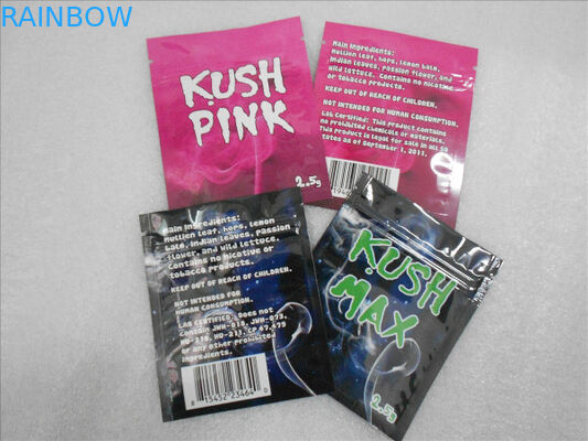 Incienso herbario ideal de California que empaqueta la bolsita química de la píldora THC de las bolsas planas de la cremallera