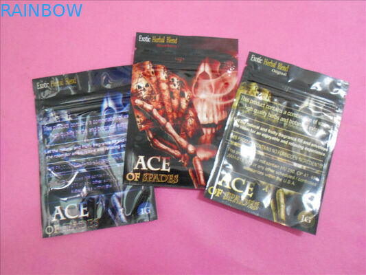 Incienso herbario ideal de California que empaqueta la bolsita química de la píldora THC de las bolsas planas de la cremallera