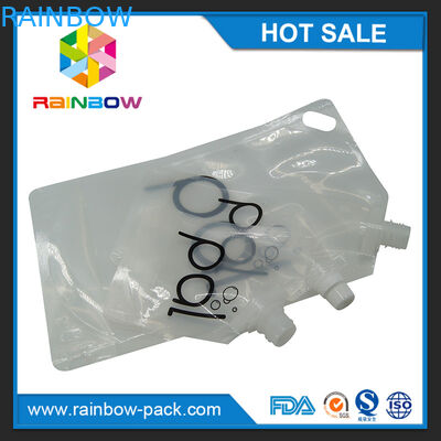 4oz/8oz/16oz transparentes se levantan la bolsa del vino con el canalón libre de BPA