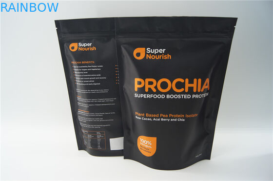 bolsa de papel de Brown Kraft del bolso del acondicionamiento de los alimentos de la cremallera del OEM de 600g 1kg con la ventana/la cremallera