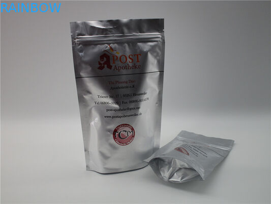 bolsa de papel de Brown Kraft del bolso del acondicionamiento de los alimentos de la cremallera del OEM de 600g 1kg con la ventana/la cremallera