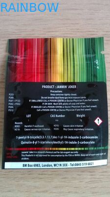 Bolso de empaquetado del incienso herbario ziplock colorido de la impresión para el comodín de 1g Jammin