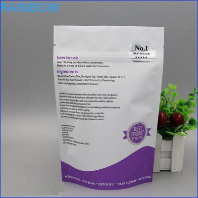 Doypack del polvo del suplemento bolsas/250g del polvo de la proteína del bolso/1kg 500g de la cremallera del polvo del papel de aluminio de las etiquetas privadas