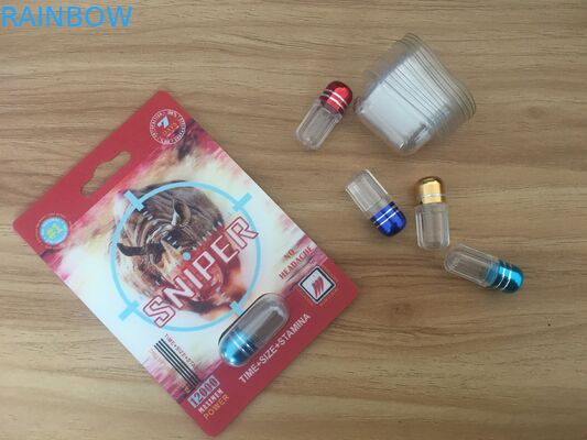 Píldoras masculinas del aumento del rinoceronte caliente de la venta que empaquetan la caja de la tarjeta y de presentación con el efecto 3D