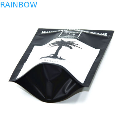 Las bolsas plásticas de encargo que empaquetan, 300g del papel de aluminio se levantan bolsos de café con la válvula