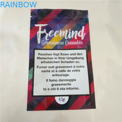 El dulce de azúcar de Cbd Thc siembra las bolsas de plástico termosoldables, bolsita del papel de aluminio para Cbd gomoso