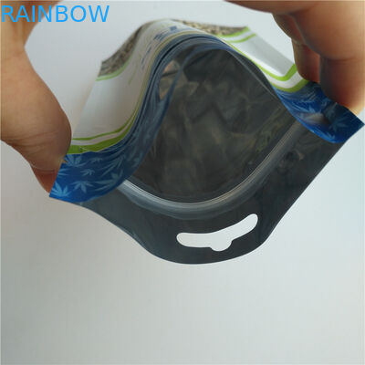 Bolsos de empaquetado que se puede volver a sellar blancos mates de los cañamones, empaquetado de la bolsa plástica