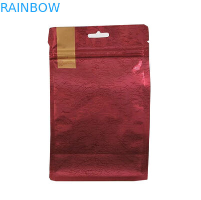 Bolso de empaquetado de aluminio del papel de la lata del lazo del bloque del café plano al por mayor de la parte inferior con la válvula 500g 1kg de la desgasificación