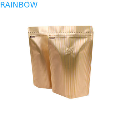 La aduana imprimió el bolso de empaquetado asado Matt del grano de café se levanta los bolsos de empaquetado 250g del café de aluminio de la bolsa con la válvula