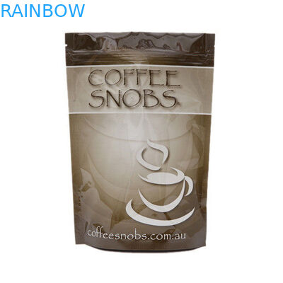 Bolso de empaquetado ziplock del grano de café de la parte inferior plana del bloque cuadrado de la aduana 250g 500g 1kg