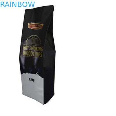 Bolso de empaquetado ziplock del grano de café de la parte inferior plana del bloque cuadrado de la aduana 250g 500g 1kg