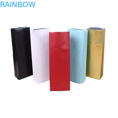 bolsas plásticas de tierra asadas 500g del sellado caliente que empaquetan el bolso de café con el lazo de la válvula y de la lata