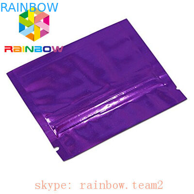 el lado colorido 3 selló mini té plano del cáñamo de los bolsos 1g de la lámina de mylar/la bolsita de empaquetado del leaft de la flor