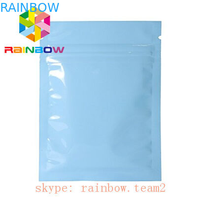 Las bolsas ziplock de oro llanas del papel de aluminio de mylar para la hoja de té que empaquetaba/el mini lado 3 sellaron la bolsita