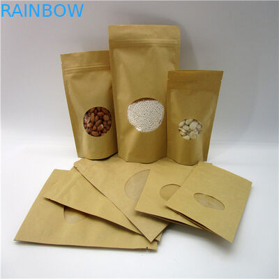 Bolsas de papel modificadas para requisitos particulares formadas ovales/bolsa de empaquetado del polvo de la proteína del arroz